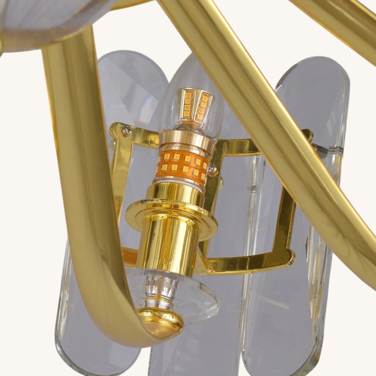 Golden Aura - Crystal Symphony Chandelier