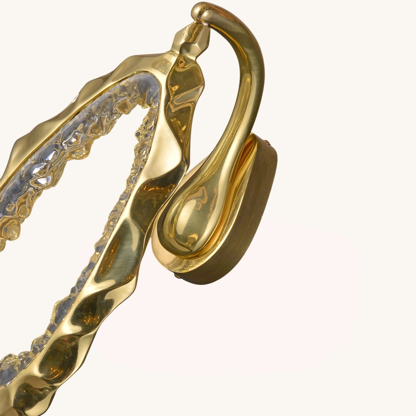 Opulent Golden - Crystal Ensemble Wall Sconce