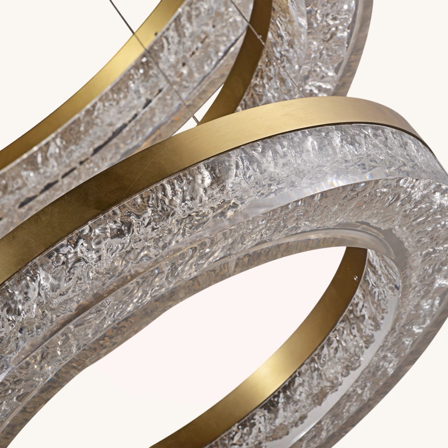 Aureate Ring - Cascading Illumination Chandelier
