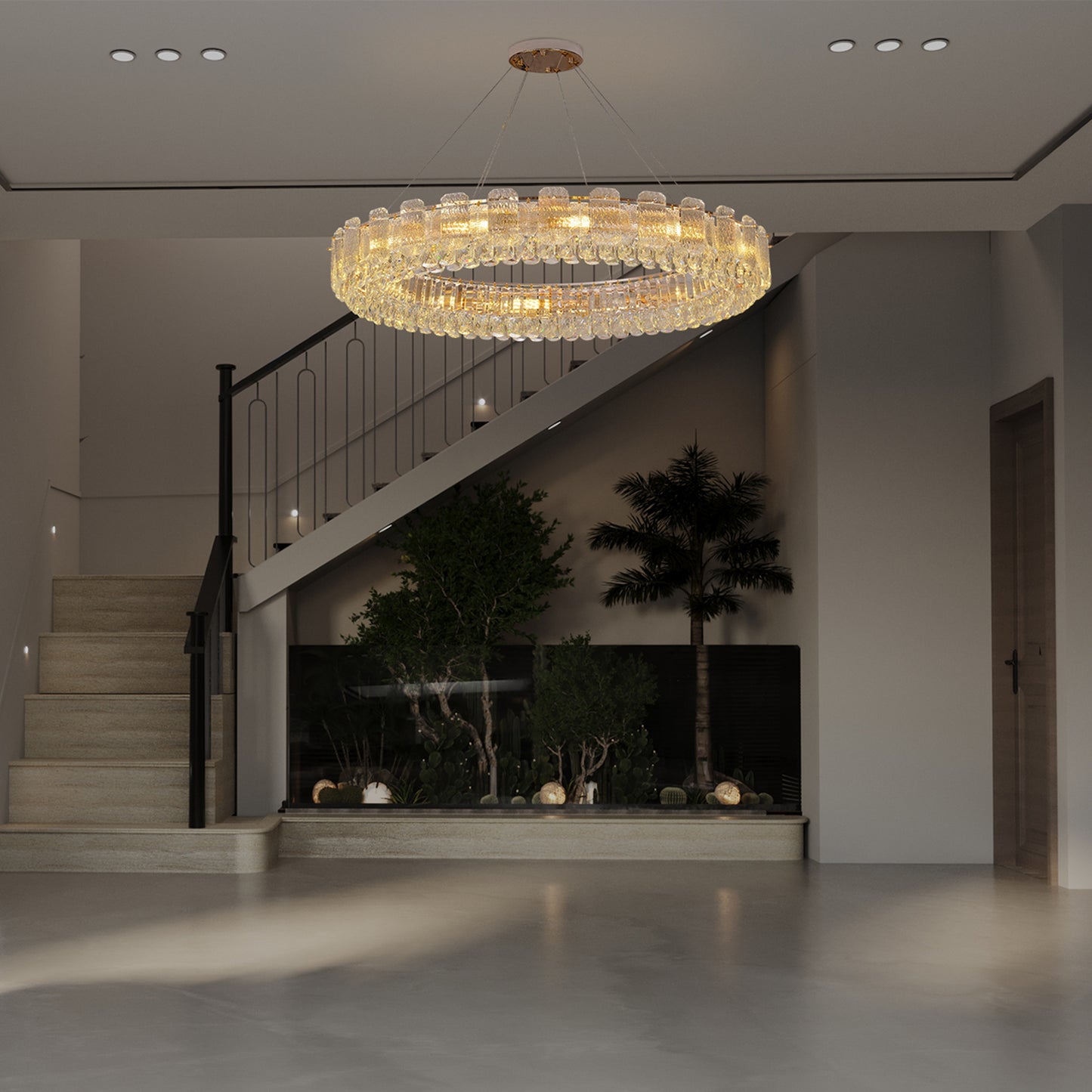 Crystal Cascading Elegance Chandelier