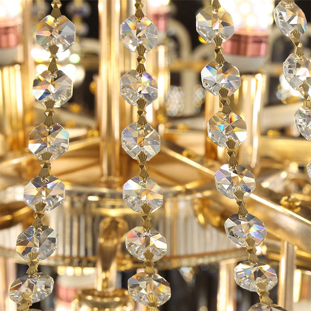 Palace Style Crystal Chandelier For High-Ceiling