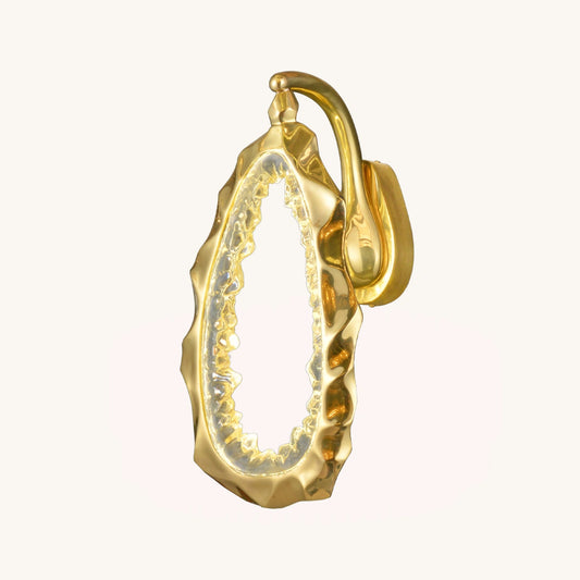 Opulent Golden - Crystal Ensemble Wall Sconce