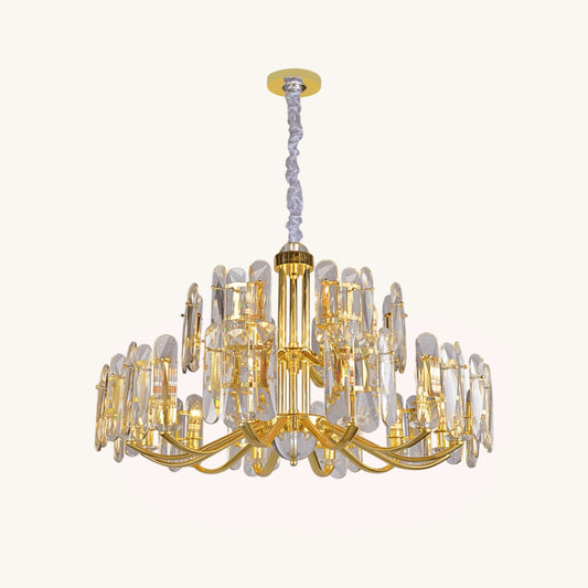 Golden Aura - Crystal Symphony Chandelier