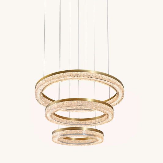 Aureate Ring - Cascading Illumination Chandelier
