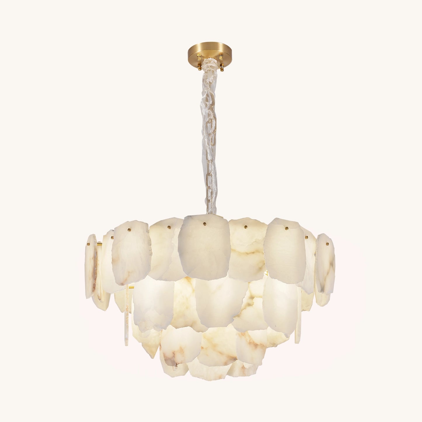 Glamorous Crystal - Oval Prismatic Suspension Chandelier