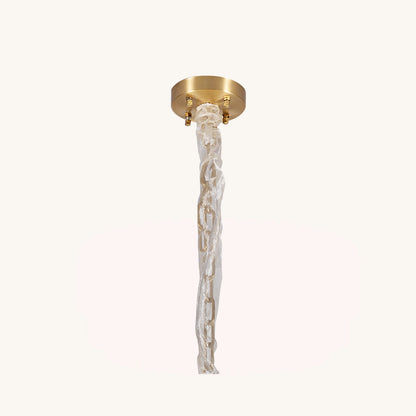 Glamorous Crystal - Oval Prismatic Suspension Chandelier