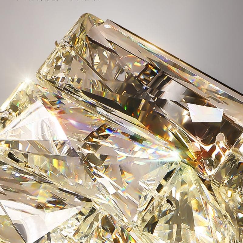 Claxo Crystal Block Wall Sconce