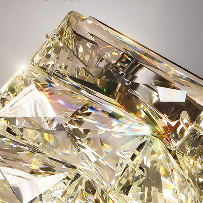 Claxo Crystal Block Wall Sconce
