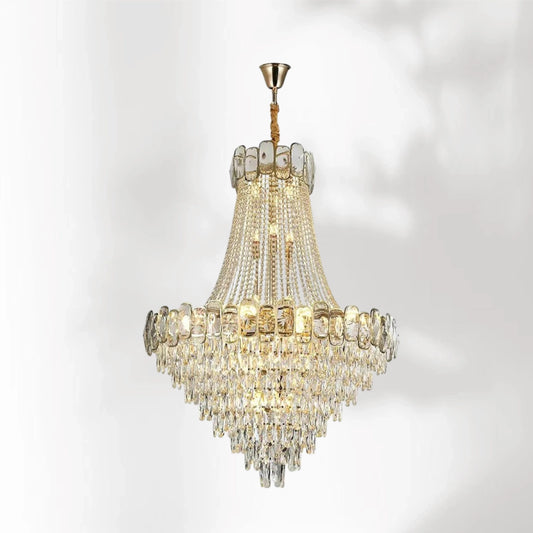 Palace Style Crystal Chandelier For High-Ceiling